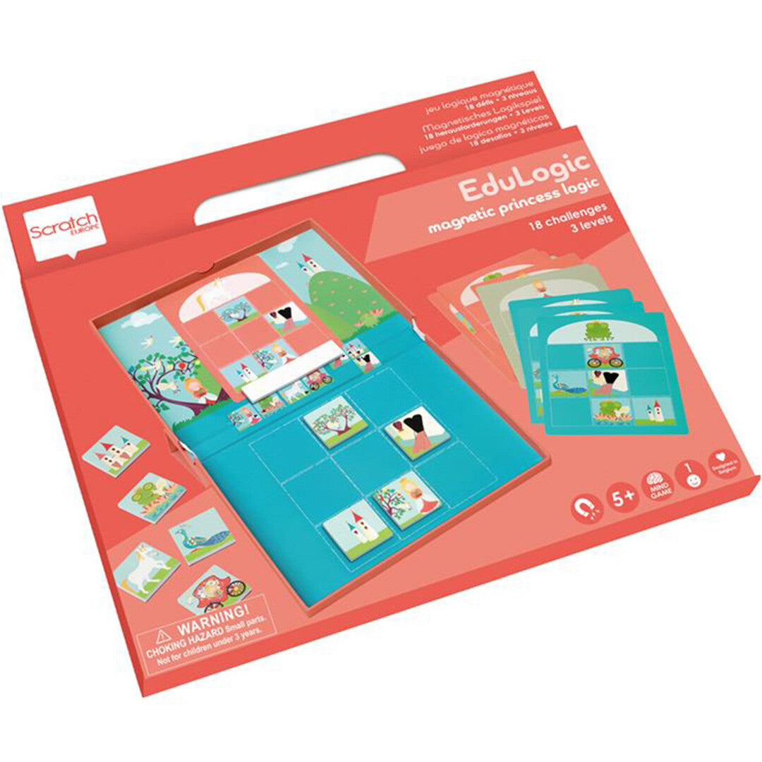 scratch europe magnetisch denkspel - prinses en eenhoorn | 6182278 | 0