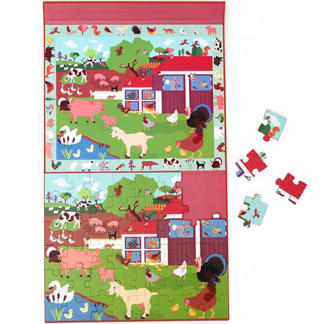 scratch europe magnetisch puzzelboek boerderij - 48st  | 6181233 | 1