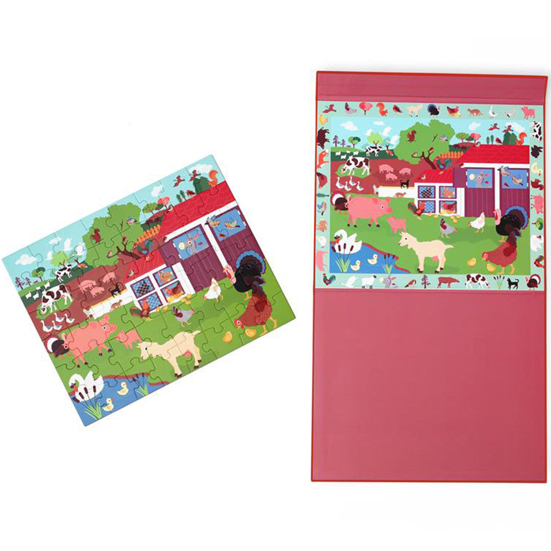 scratch europe magnetisch puzzelboek boerderij - 48st  | 6181233 | 2