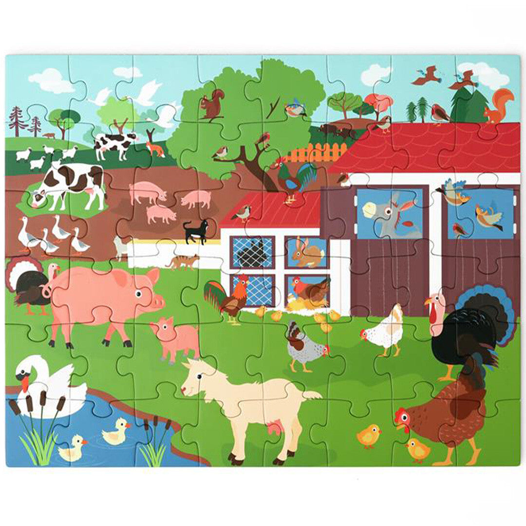 scratch europe magnetisch puzzelboek boerderij - 48st  | 6181233 | 3