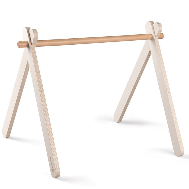 Sebra houten babygym frame met een natuurlijke houten speelstang.