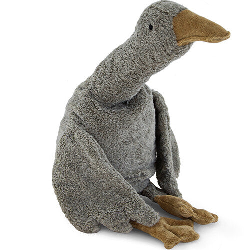 senger warmteknuffel gans - grijs - 80 cm | Y21037 | 0