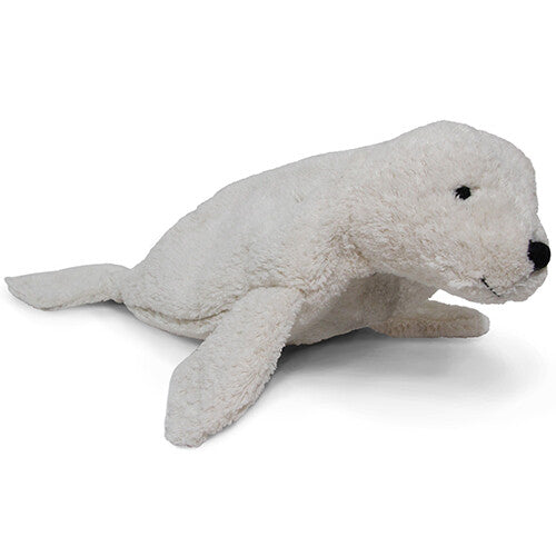 senger warmteknuffel zeehond - wit - 40 cm | Y21048 | 0