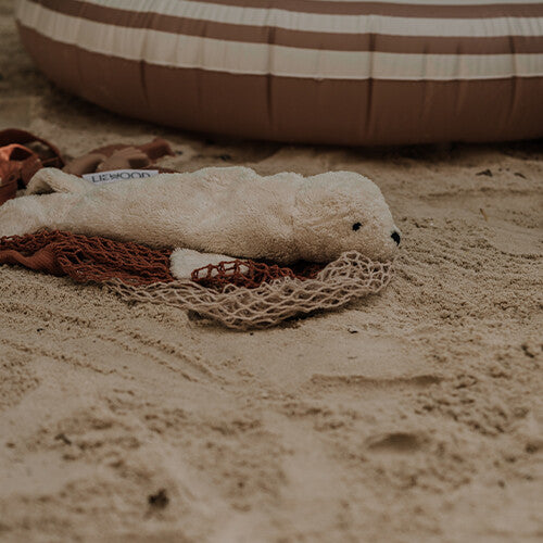 senger warmteknuffel zeehond - wit - 40 cm | Y21048 | 2