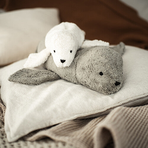 senger warmteknuffel zeehond - wit - 40 cm | Y21048 | 3