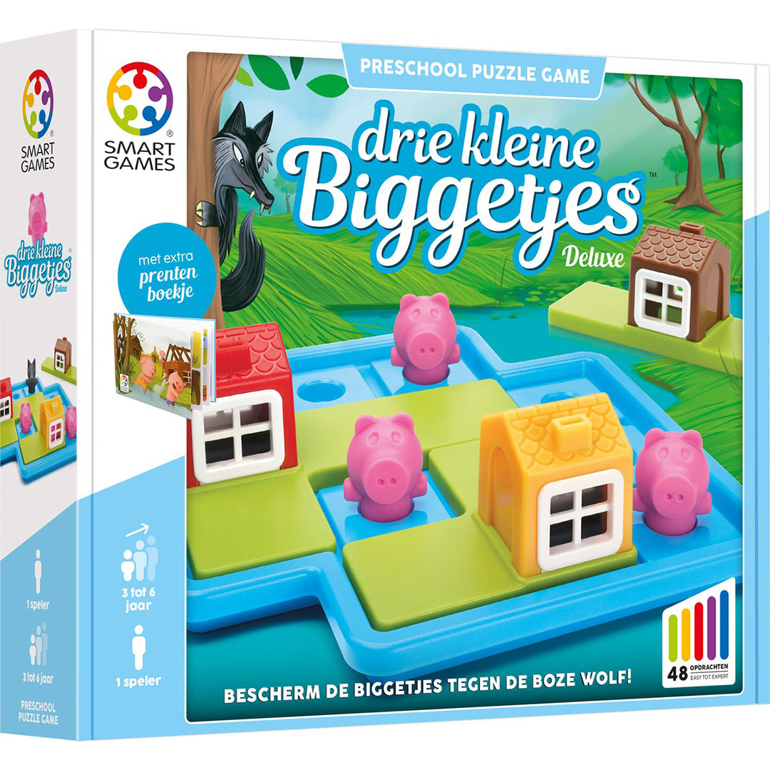 smart games puzzelspel drie kleine biggetjes - deluxe | SG023 | 
