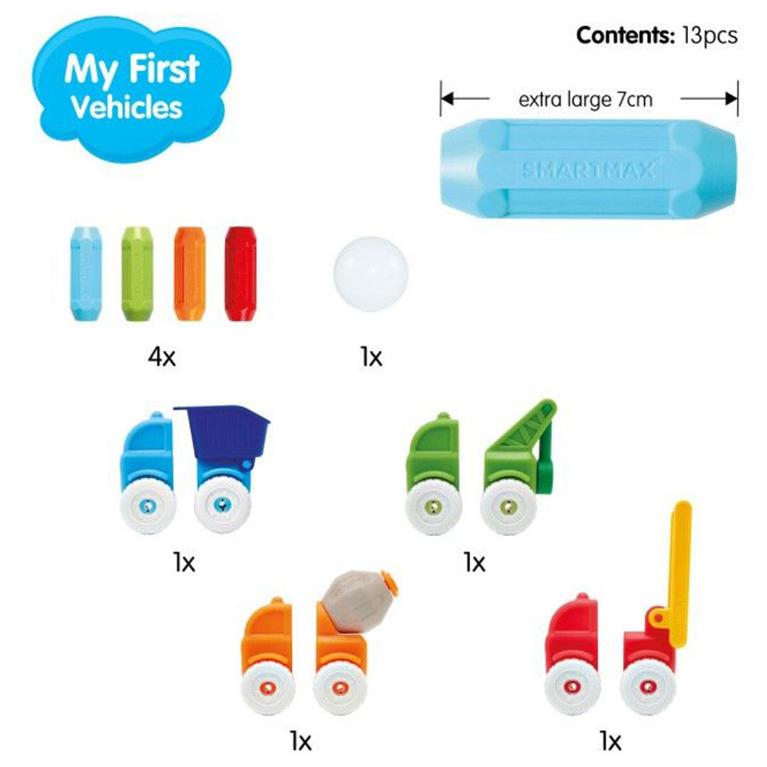 smartmax magnetisch puzzelspel - my first voertuigen | SMX226 | 3
