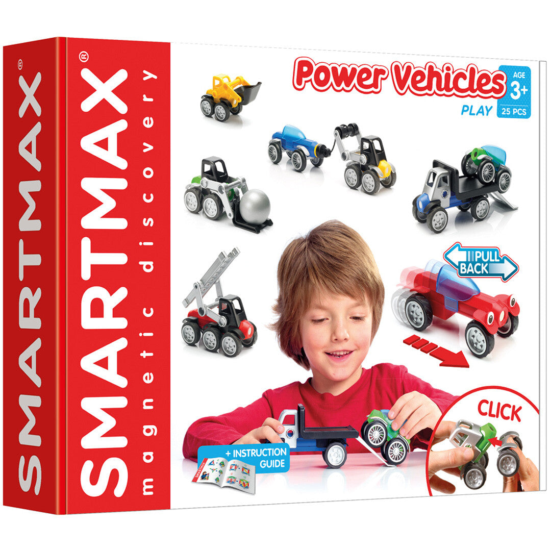 smartmax magnetisch puzzelspel - power vehicles | SMX 303 | 1