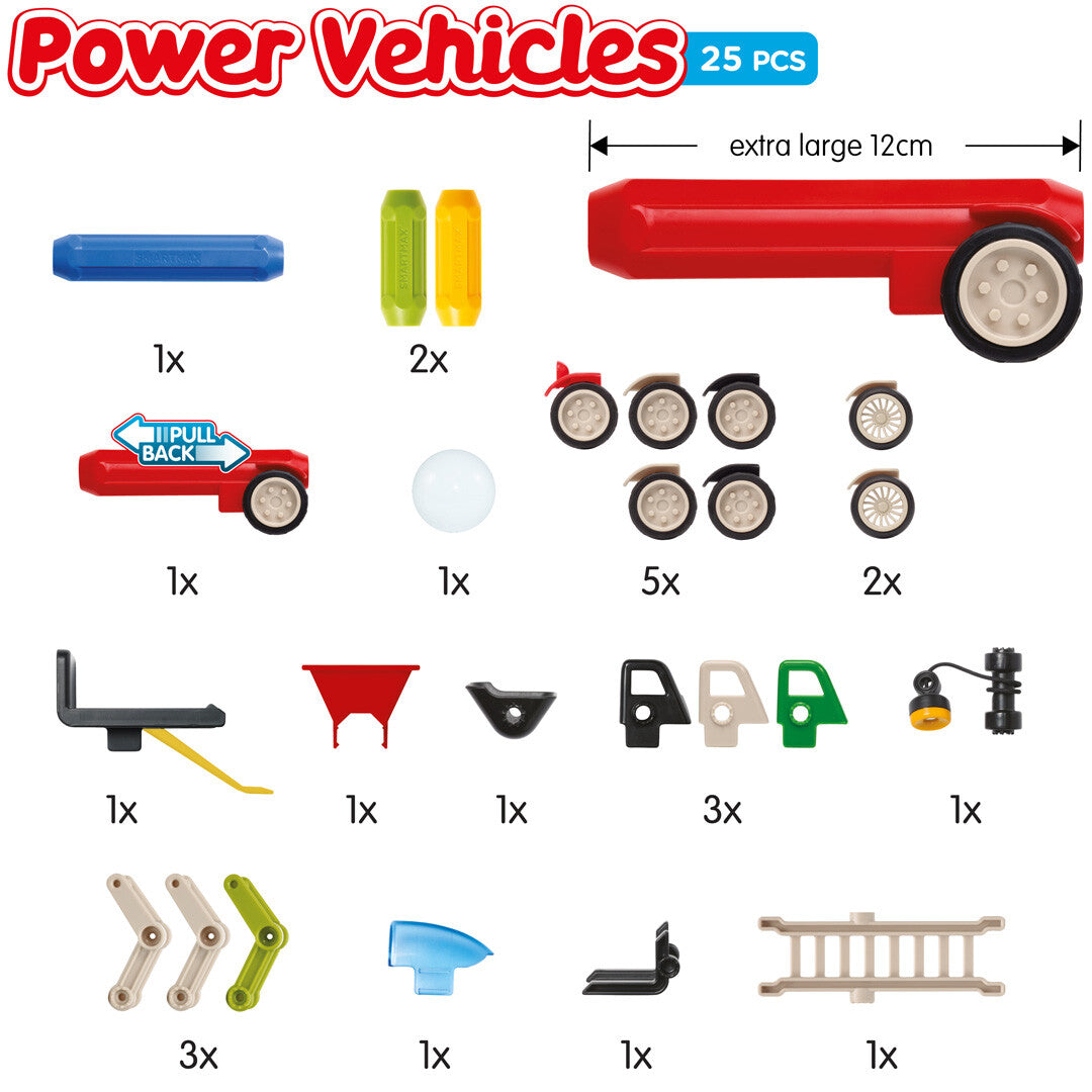 smartmax magnetisch puzzelspel - power vehicles | SMX 303 | 4