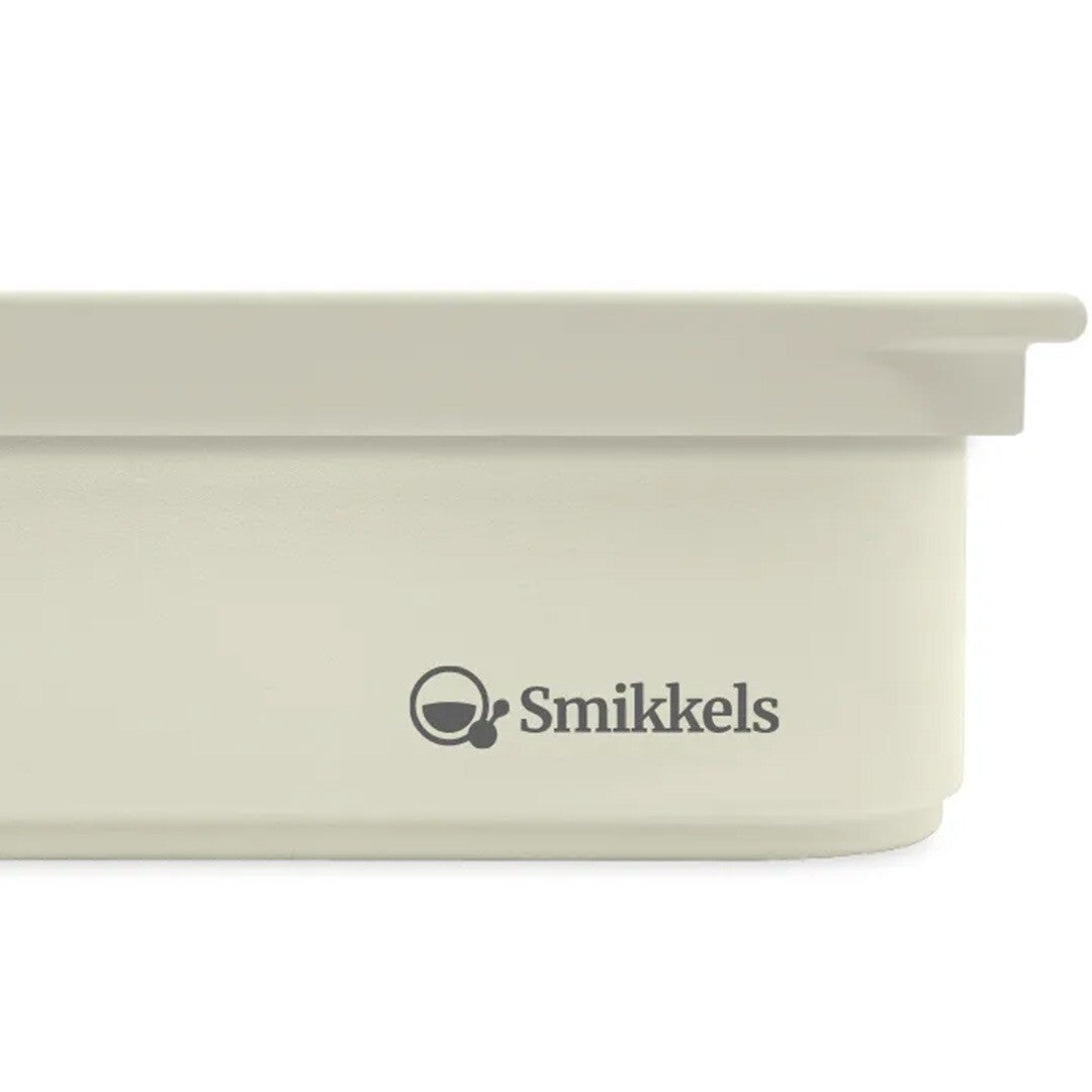 smikkels rvs broodtrommel met siliconen deksel crème - 900 ml | 01.10055 | 3
