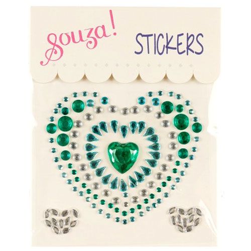 souza for kids fun stickers hart - groen | 104527 | 0