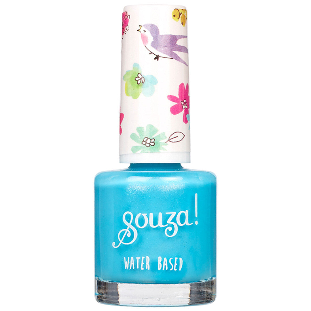 souza for kids nagellak op waterbasis - aqua-blauw parelmoer  | 106990 | 0