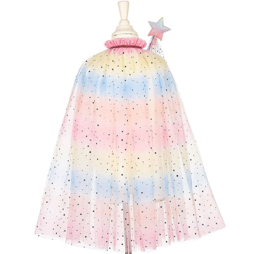 souza for kids verkleedcape eenhoorn met toverstaf en diadeem - 3-4 jaar | 101060 | 2