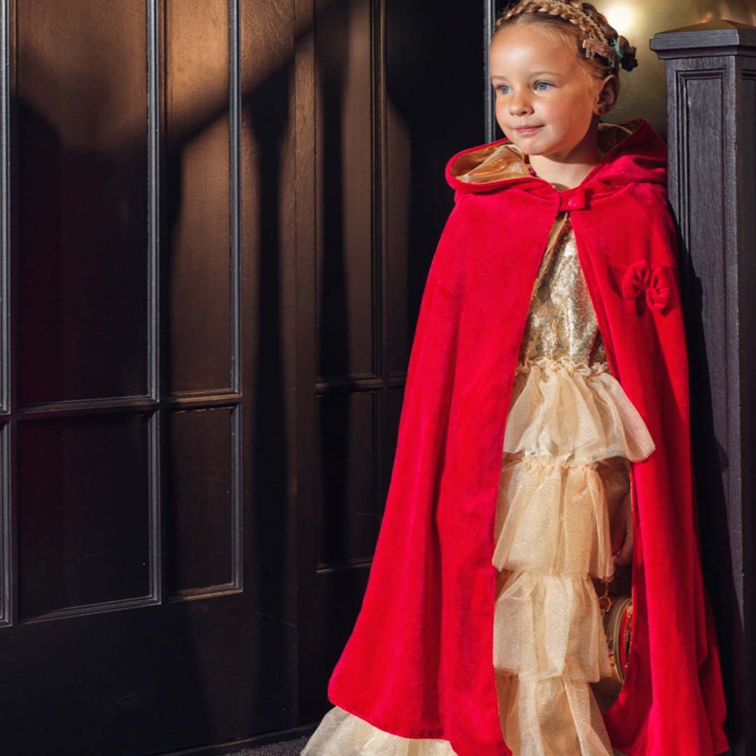 souza for kids omkeerbare verkleedcape - prinses - roodkapje - 4-7 jaar | SOUZ101177 | 3
