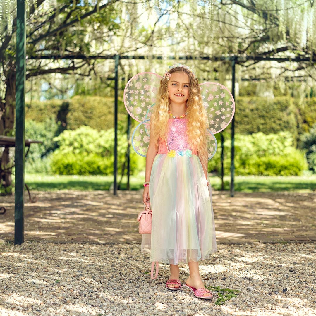 souza for kids verkleedjurk met vleugels flora - 3-4 jaar | SOUZ101146 | 5