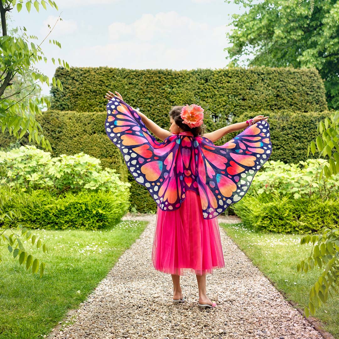 souza for kids verkleedjurk met vleugels papillon - 5-7 jaar | SOUZ101144 | 2