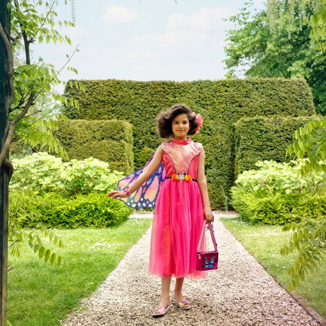 souza for kids verkleedjurk met vleugels papillon - 5-7 jaar | SOUZ101144 | 3