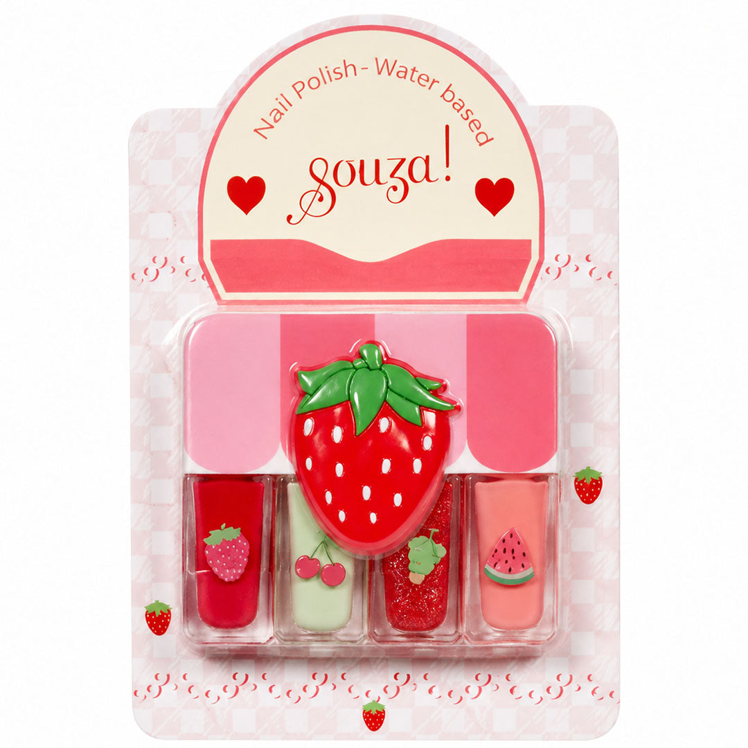 souza for kids nagellak op waterbasis - fruit - 4st | 107612 | 1