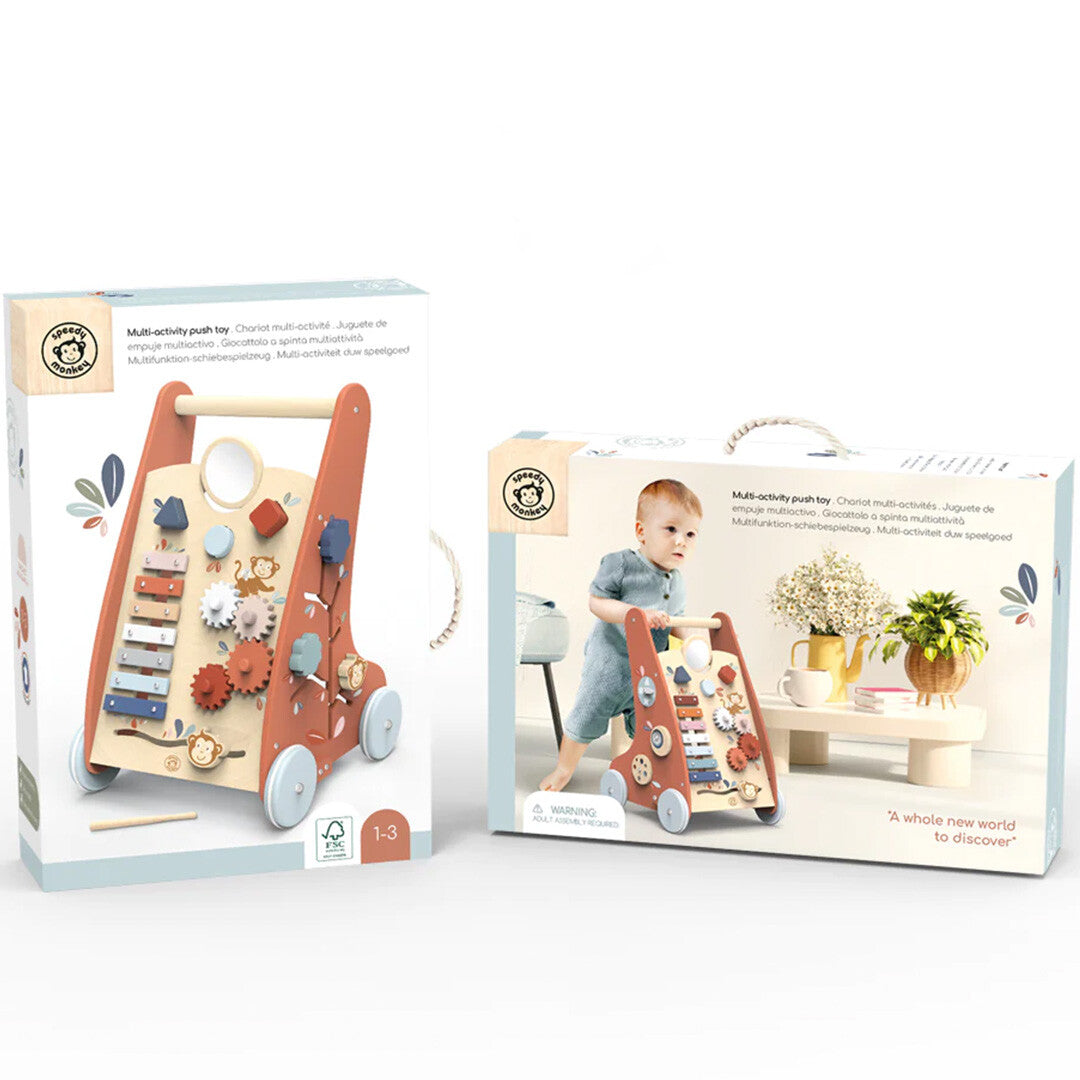 speedy monkey activiteiten loopwagen  | SP1002 | 3