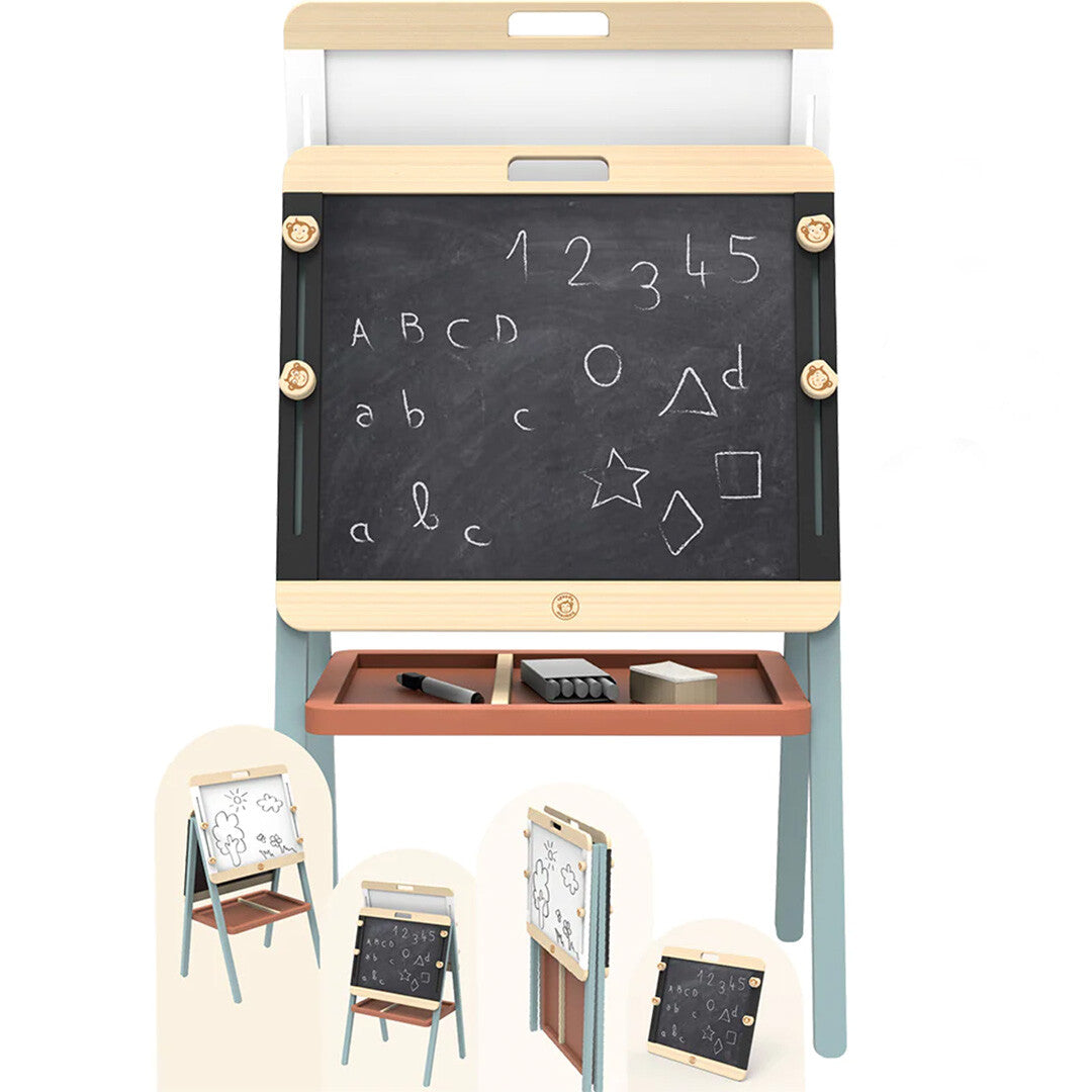 speedy monkey dubbelzijdig schoolbord met verstelbare hoogte | SP9001 | 3