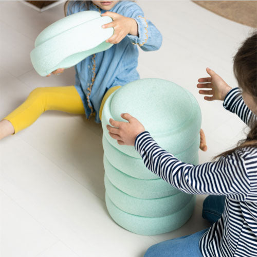 stapelstein lichtgroen - 6st | 100319 | 1