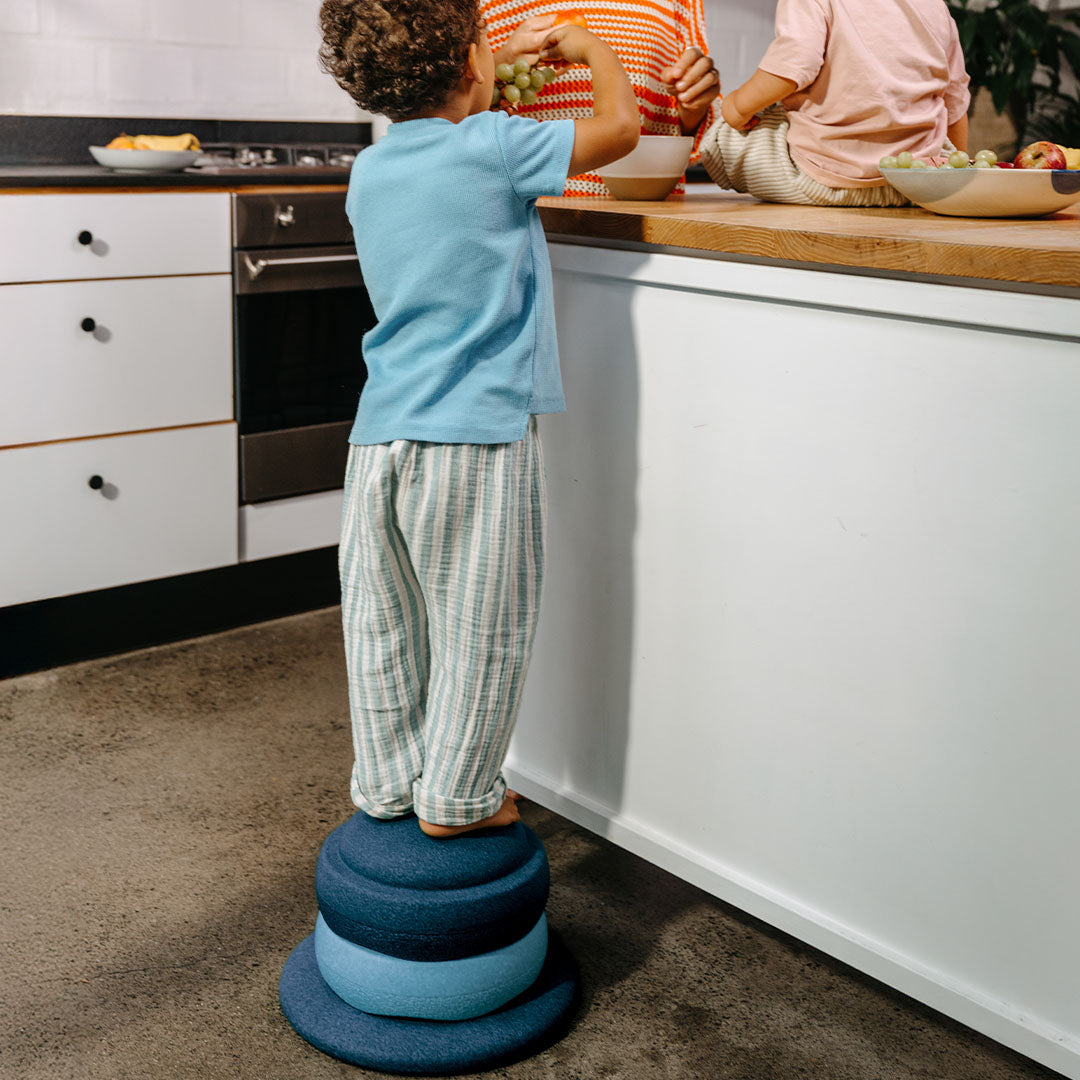 stapelstein original met balance board - water - 3st | 200291 | 2