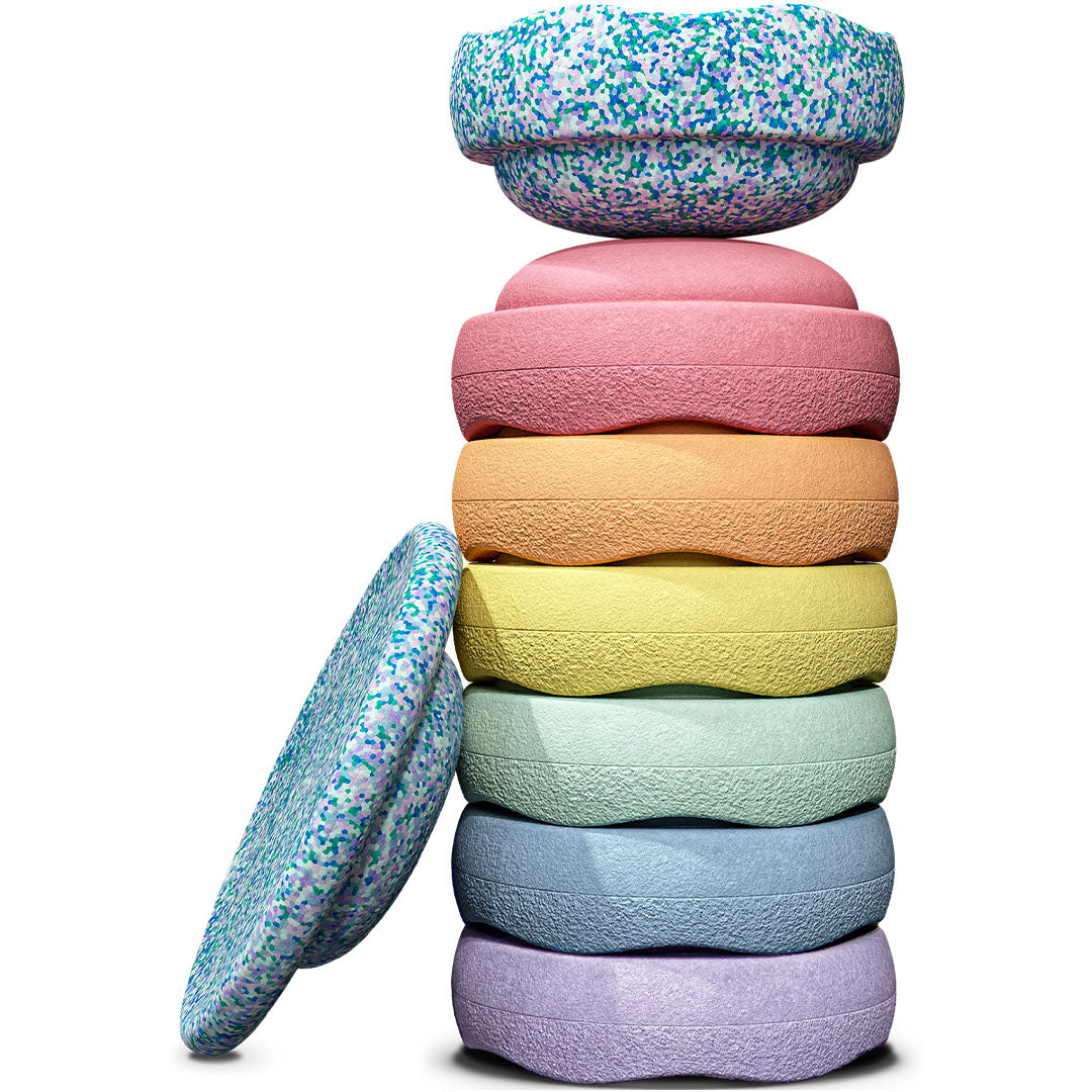 stapelstein winter special rainbow complete - pastel - 8st  | 200443 | 0