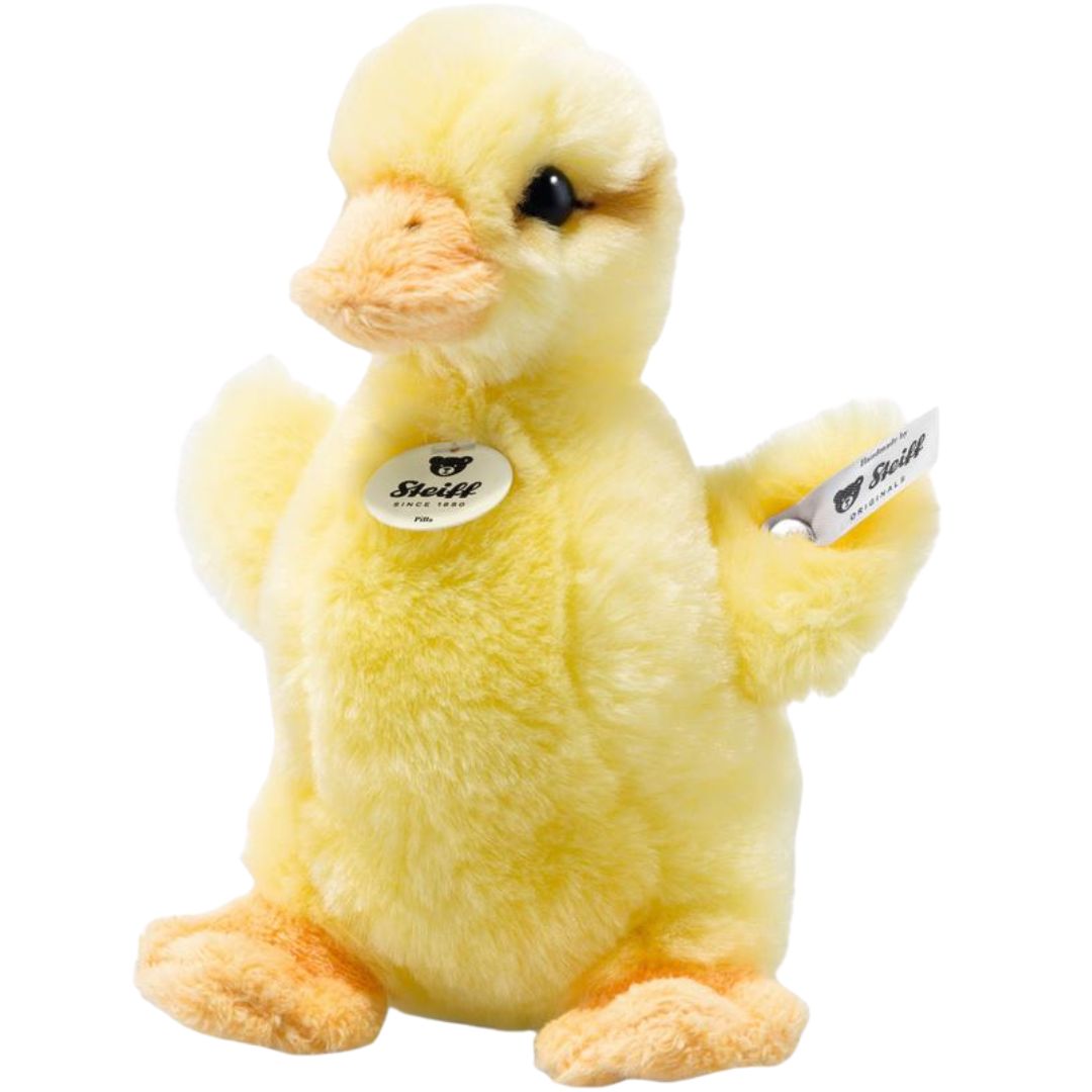 steiff knuffeleend pilla - 14 cm | 073335 | 0