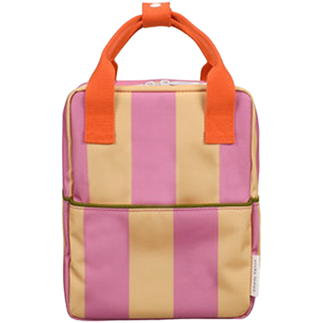 sticky lemon peuterrugzak stripes - rosebay pink red apple - 26 cm | LEMO1802378 | 1