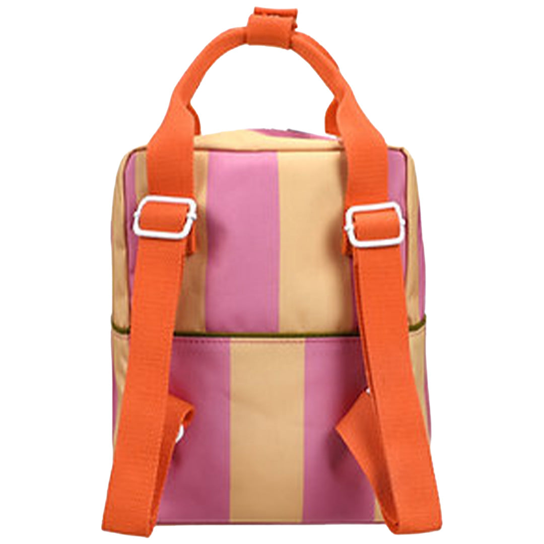 sticky lemon peuterrugzak stripes - rosebay pink red apple - 26 cm | LEMO1802378 | 5