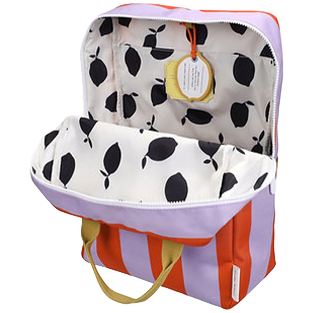 sticky lemon rugzak stripes - campfire orange dewy lilac - 38 cm | 1802383 | 2