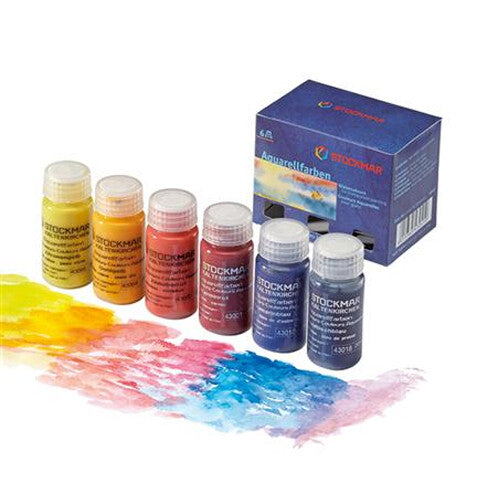stockmar aquarelverfpotjes basis assorti - 20 ml - 6st | 85043041 | 0