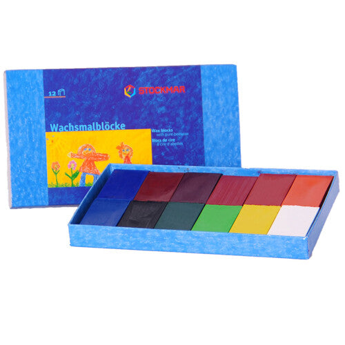 stockmar waskrijtblokjes assorti - 12st | 85034200 | 0