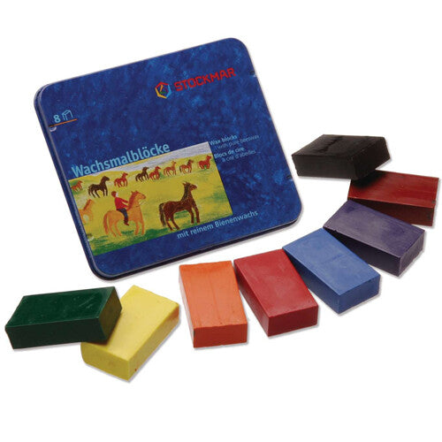 stockmar waskrijtblokjes assorti basis - 8st | 85034000 | 0