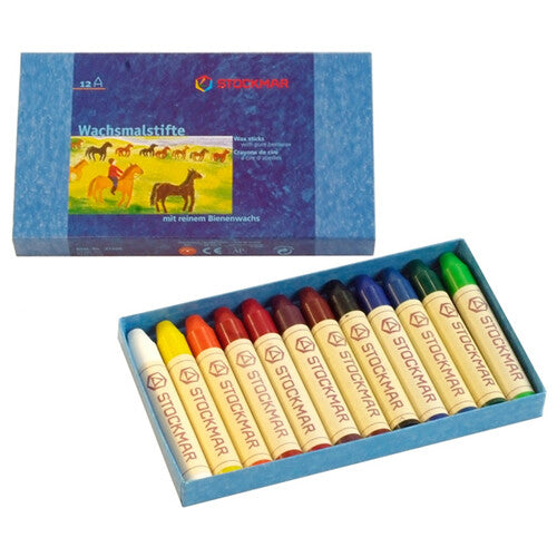 stockmar waskrijtjes assorti - 12st | 85031200 | 0