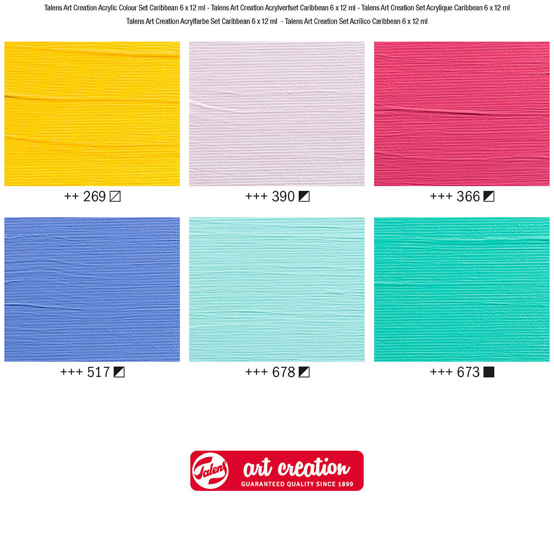 talens art creation acrylverf caribbean - 6x12 ml | 9021863M | 2