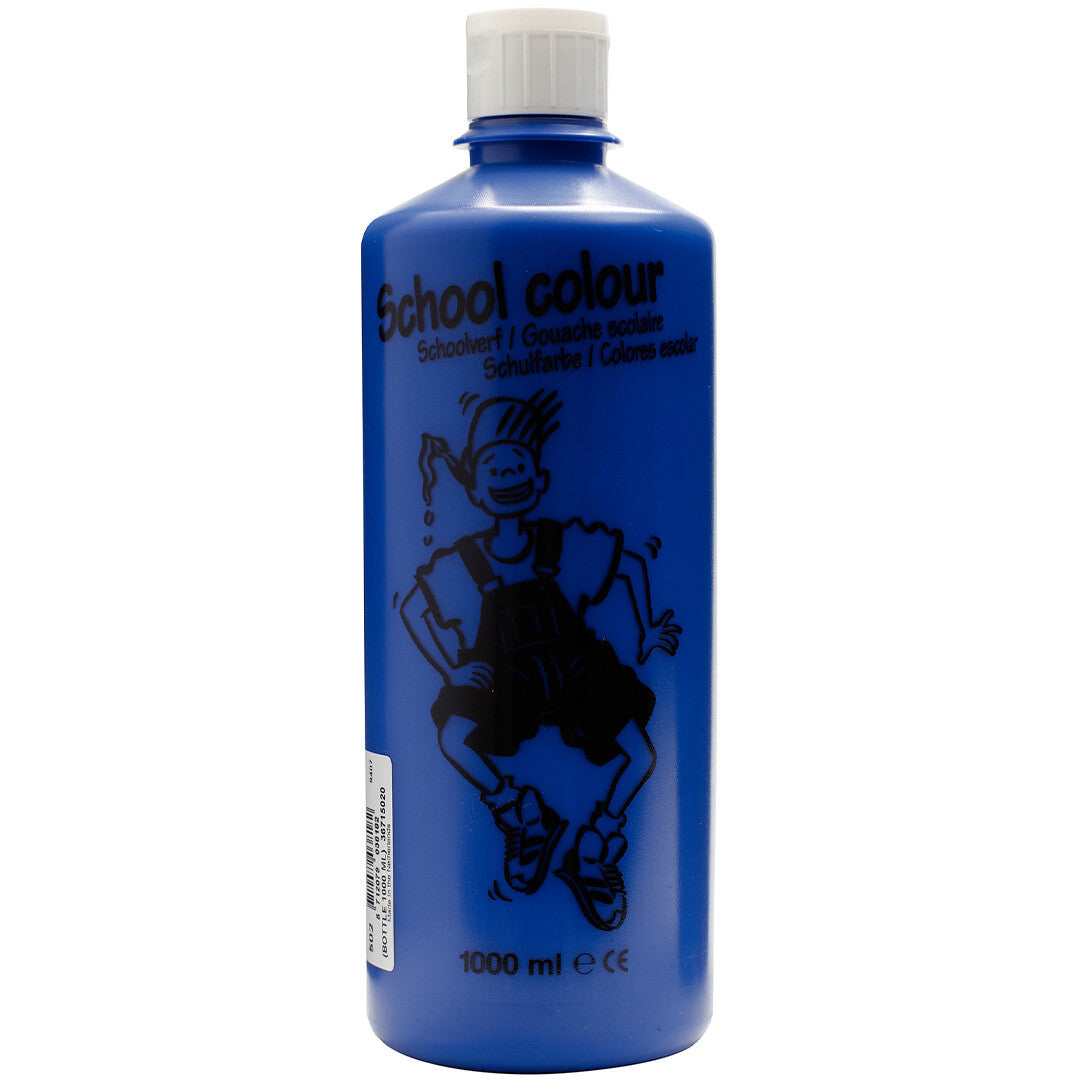 talens plakkaatverf donkerblauw - 1000 ml | 36715020 | 0