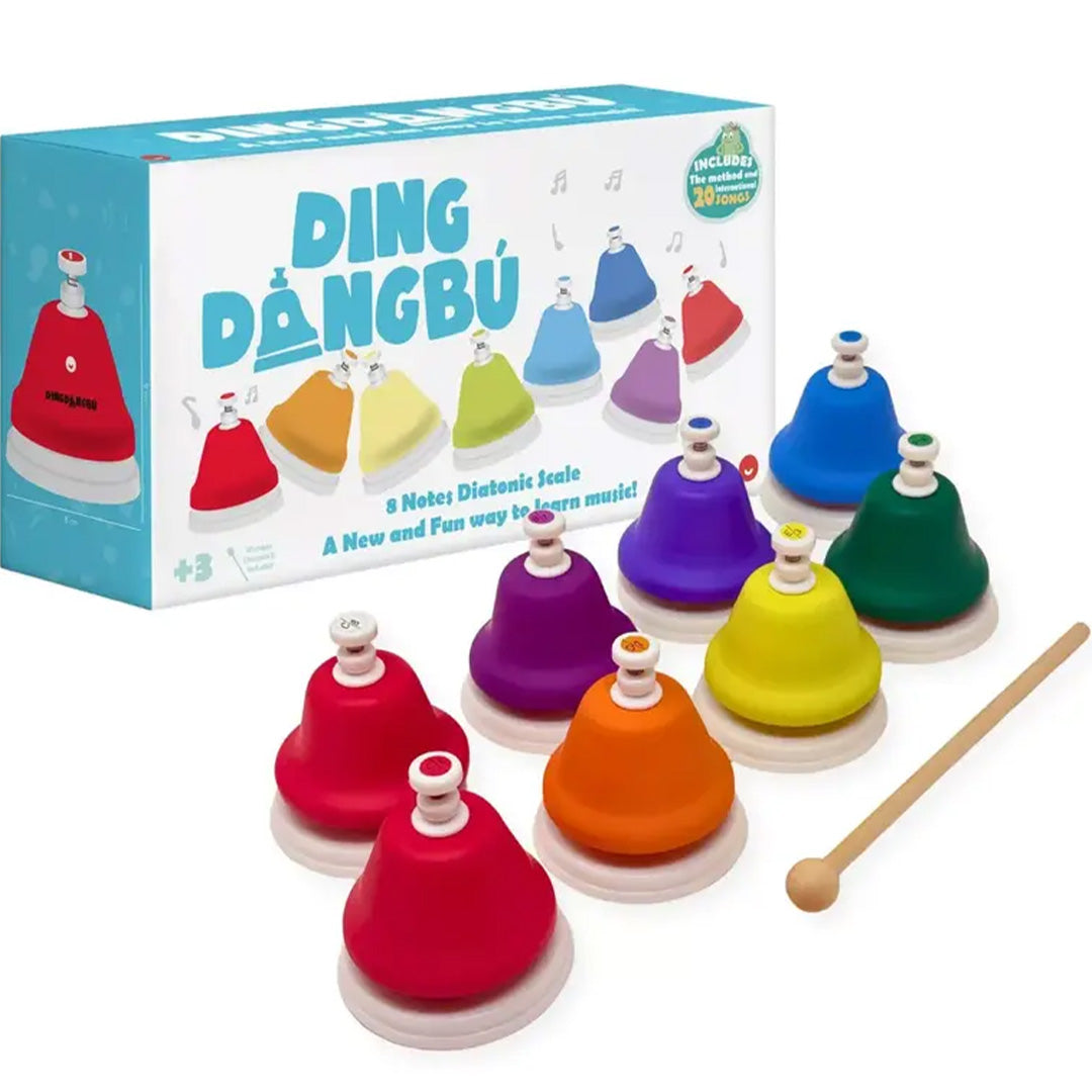tambu muziekklokken met drukknop dingdangbú - 8st | JCDDBP083 | 