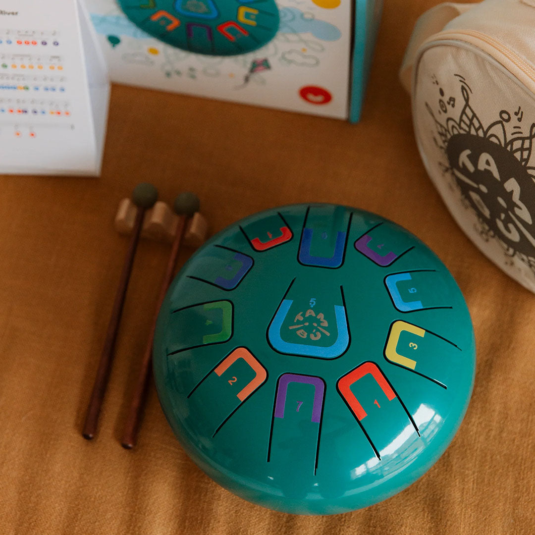 tambu tongtrommel turkoise - calm sky - Ø20 cm | JCTMB08T | 4