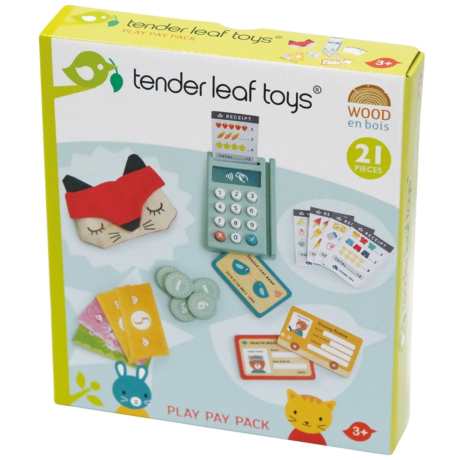 tender leaf toys argent fictif – 21 pièces
