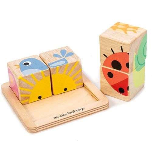 tender leaf toys blokkenpuzzel (4st) | 4608452 | 3