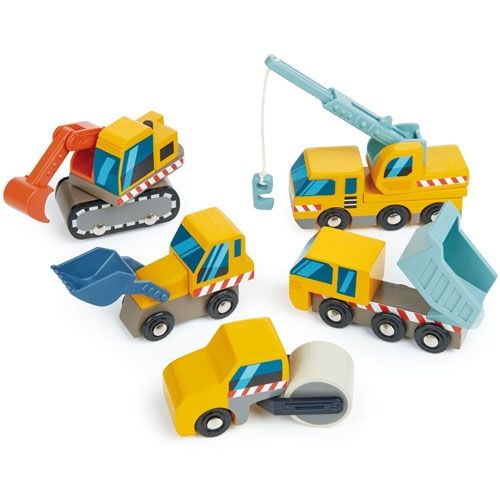 tender leaf toys bouwvoertuigen - 5st | 4608355 | 0