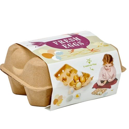tender leaf toys eierdoosje met 6 eieren | 4608285 | 2