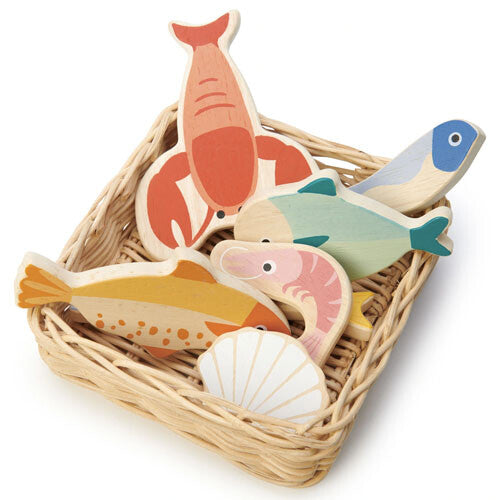 tender leaf toys mandje met zeevruchten | 4608289 | 1