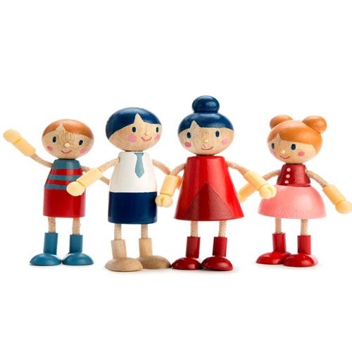 tender leaf toys poppenhuispoppen familie - 13 cm | 4608142 | 0