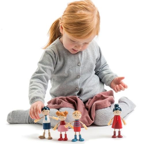 tender leaf toys poppenhuispoppen familie - 13 cm | 4608142 | 1