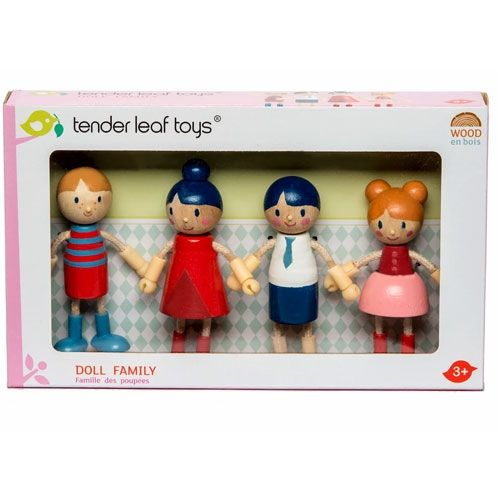 tender leaf toys poppenhuispoppen familie - 13 cm | 4608142 | 2