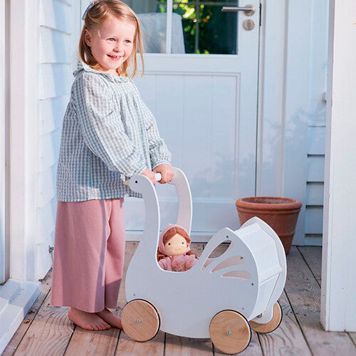 tender leaf toys poppenwagen zwaan | 4608105 | 5