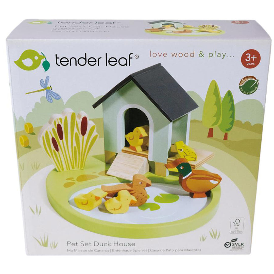 tender leaf toys speelset - eenden - huis met vijver | 4608170 | 4