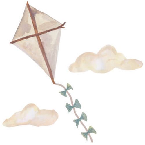that's mine muursticker vlieger - klein - beige - 57,5 cm | O8084 | 0